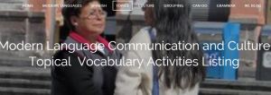 Modern Language Communication and Culture Activities